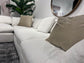 Elevation Ivory Boucle Fabric Feather Cloud Sectional Sofa Couch