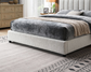 Reddick Queen Off White Boucle Bed Frame