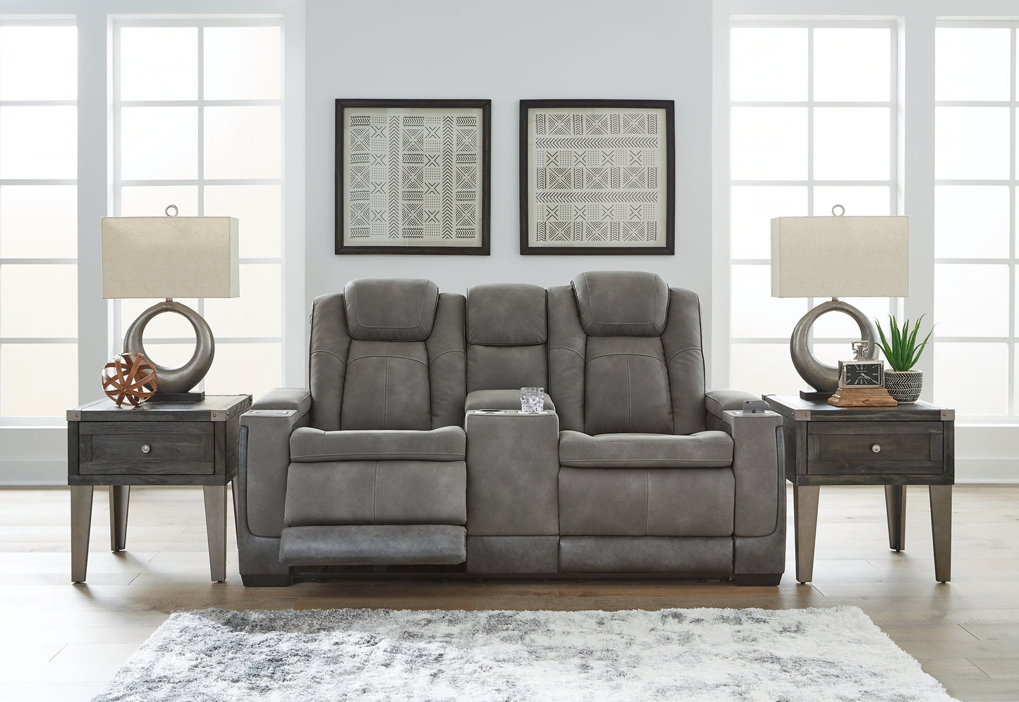 Next-Gen DuraPella PWR REC Loveseat/CON/ADJ HDRST