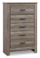 Zelen / Panel Headboard With Mirrored Dresser And Chest