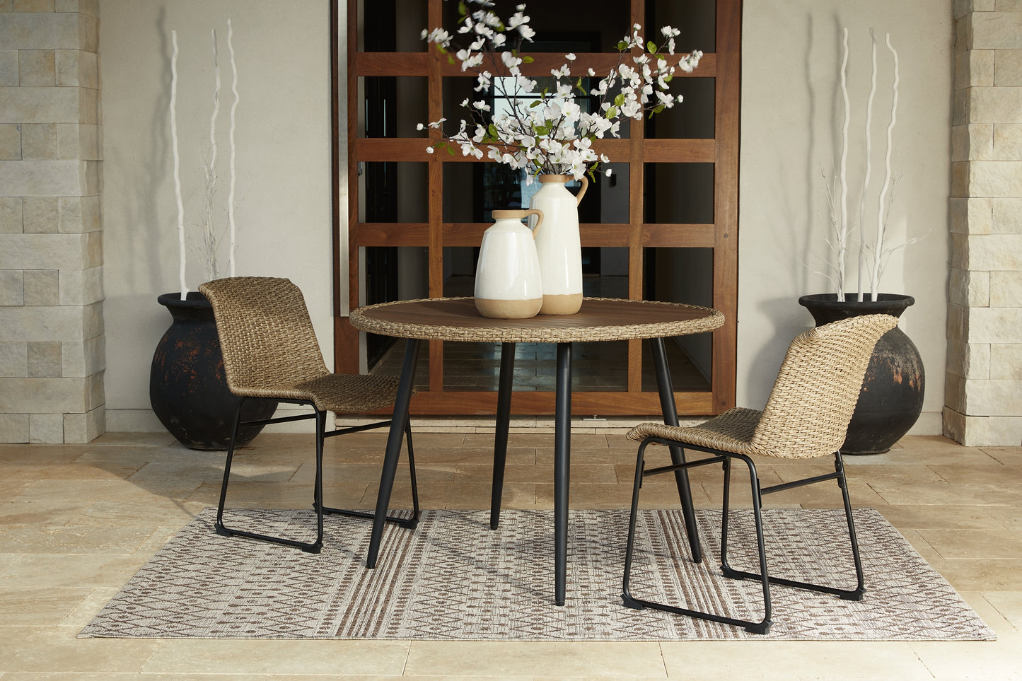 Amaris Outdoor Dining Table and 2 Chairs