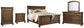 Flynnter  Panel Bed With Mirrored Dresser, Chest And Nightstand