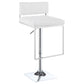 Alameda Adjustable Bar Stool Chrome and White