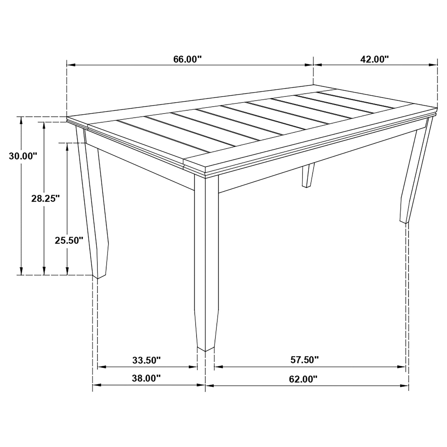 Dalila 6-piece Rectangular Dining Table Set Cappuccino