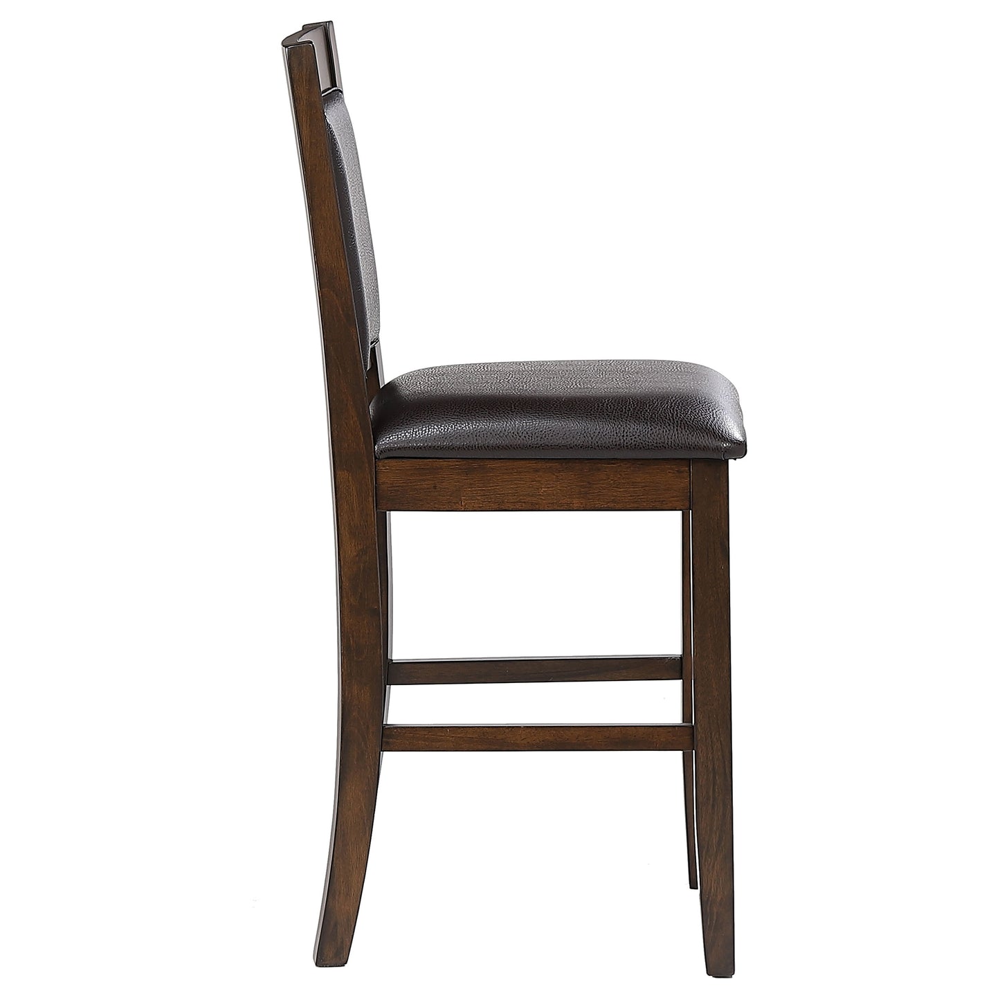 Dewey Upholstered Counter Chair Walnut (Set of 2)