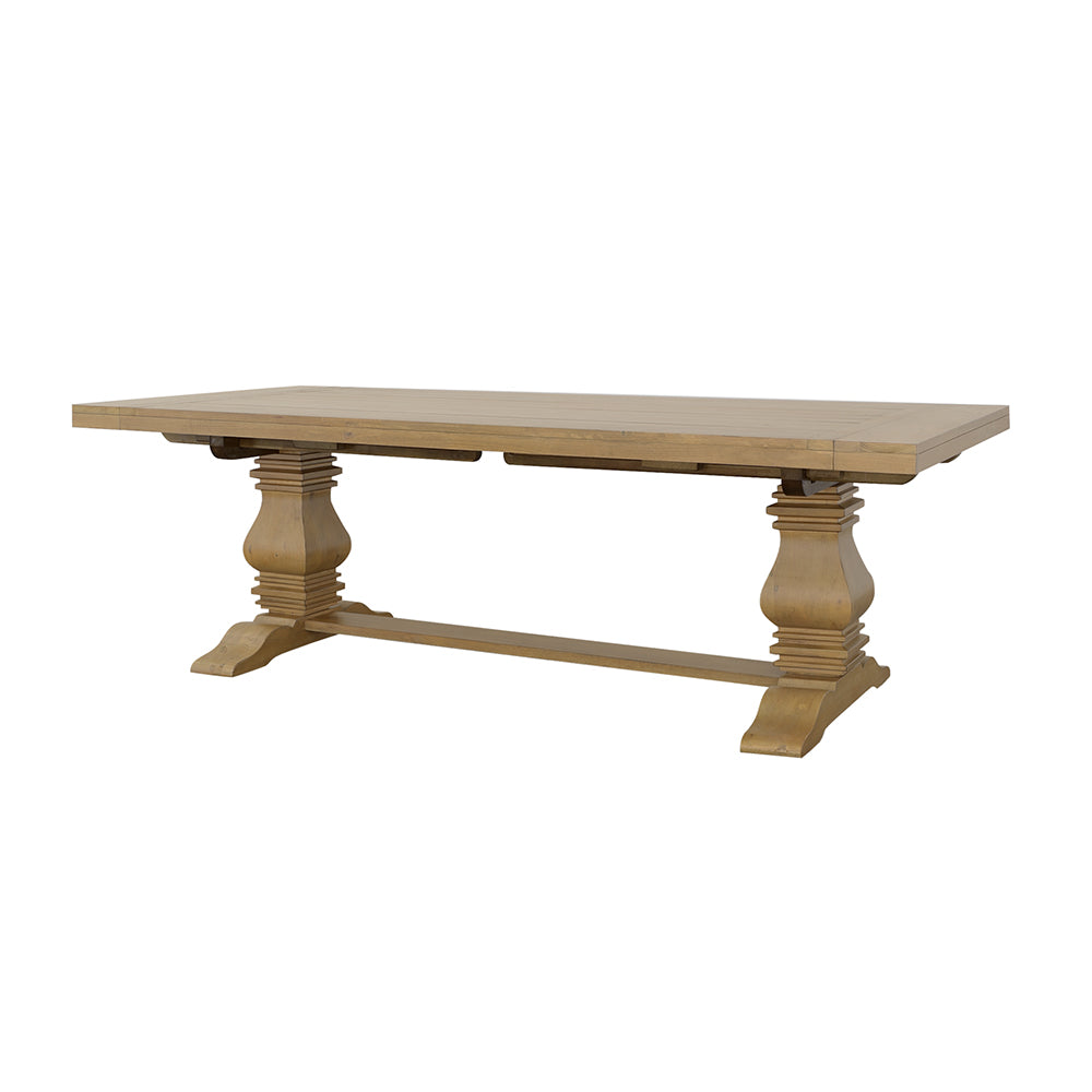 Florence 126-inch Extension Dining Table Rustic Honey