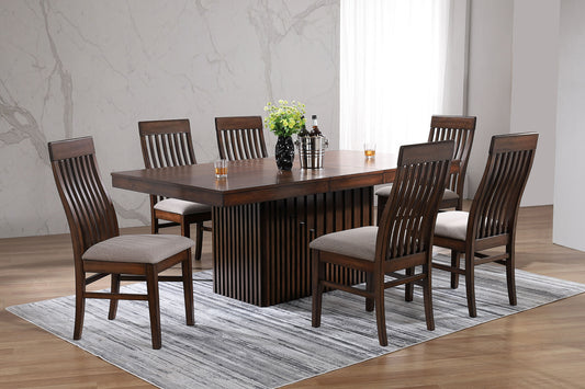 Briarwood 7-piece Extension Leaf Dining Table Set Mango Oak