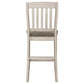 Sarasota Wood Counter Chair Rustic Cream (Set of 2)