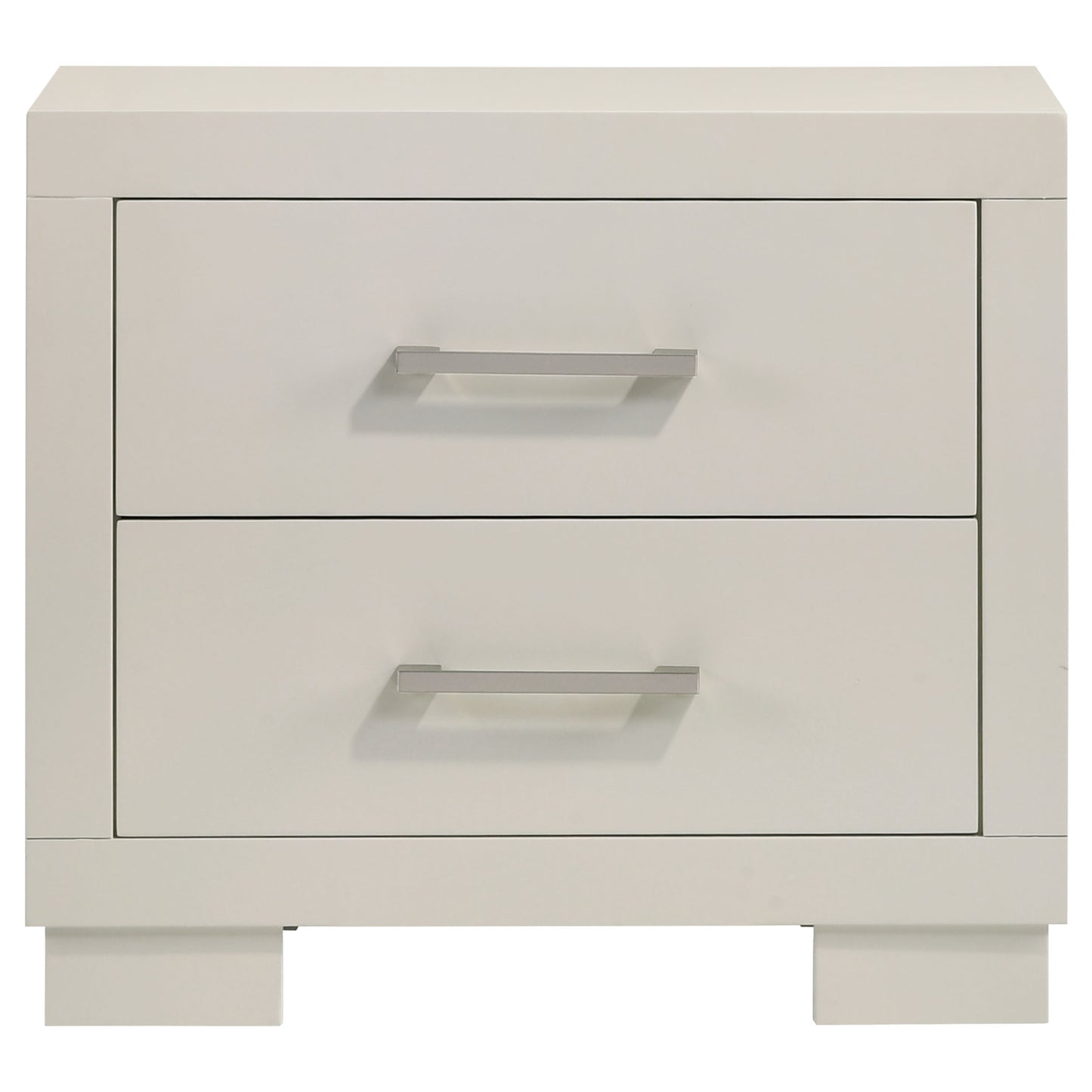 Jessica 2-drawer Nightstand Snow White