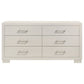 Jessica 6-drawer Dresser Snow White