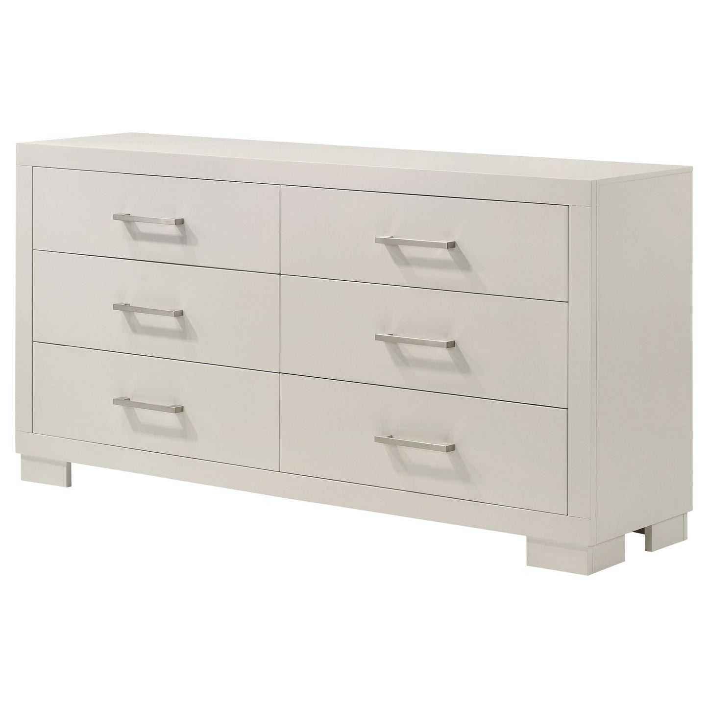 Jessica 6-drawer Dresser Snow White