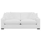 Ashlyn 2-piece Upholstered Sloped Arm Sofa Set White