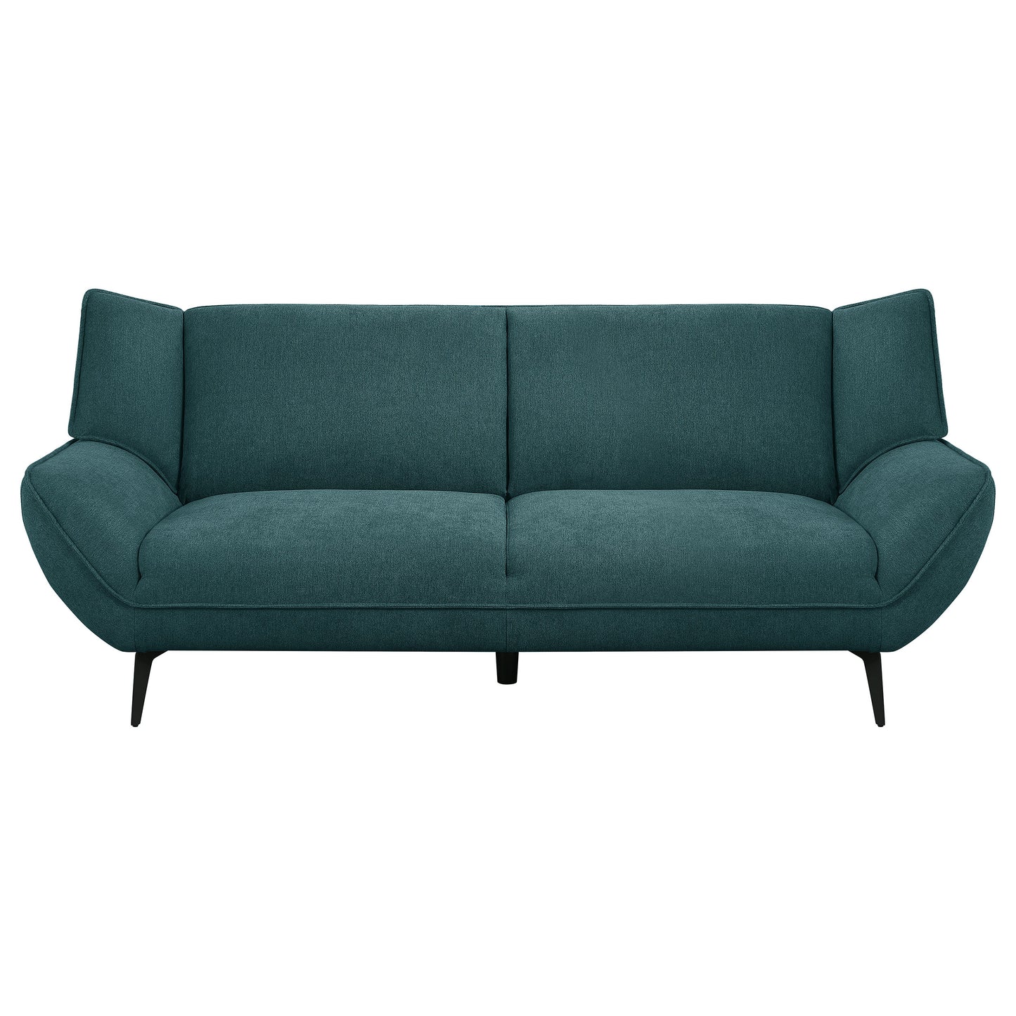 Acton 3-piece Upholstered Flared Arm Sofa Set Teal Blue