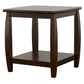 Dixon 1-shelf Square Wood End Table Espresso