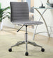 Chryses Upholstered Adjustable Home Office Desk Chair Grey