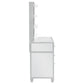 Allora 9-drawer Vanity Set with Lighting Metallic Silver