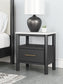 Cadmori King Upholstered Panel Bed with Mirrored Dresser and 2 Nightstands