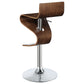 Covina Adjustable Bar Stool Walnut and Chrome