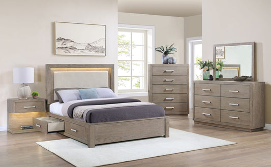 Kenora 5-piece Queen Bedroom Set Barley Brown