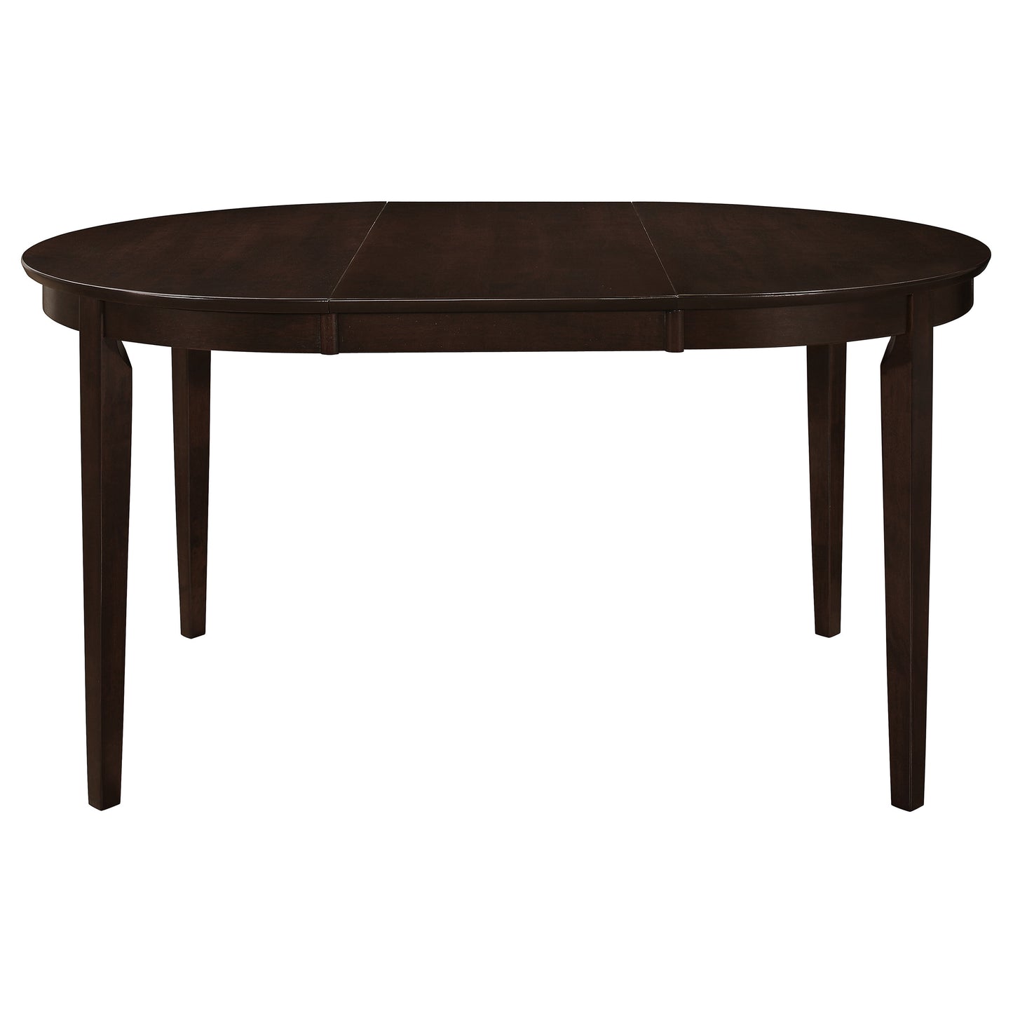 Gabriel Oval 60-inch Extension Leaf Dining Table Cappuccino