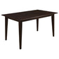 Gabriel Rectangular 59-inch Wood Dining Table Cappuccino