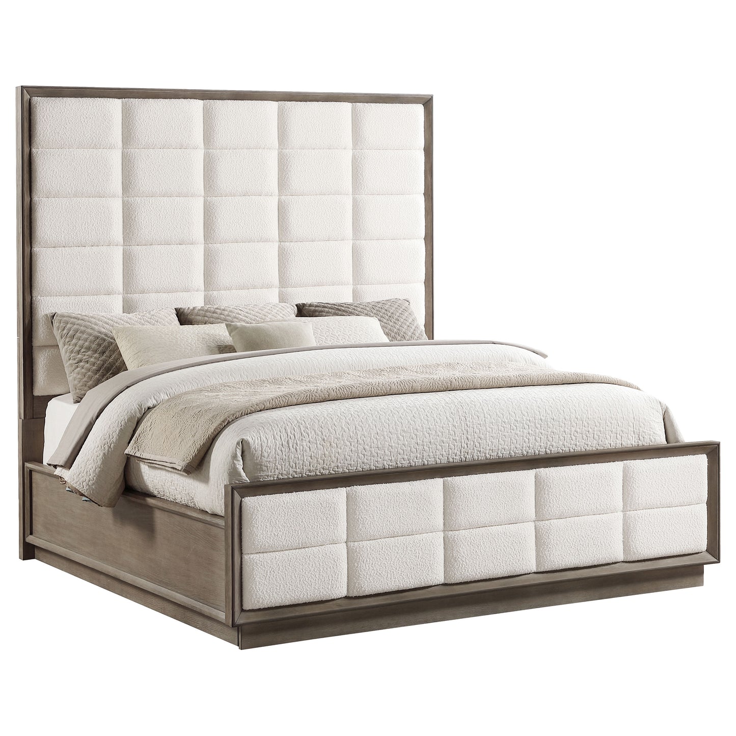 Durango 80-inch Queen Panel Bed Taupe Oak