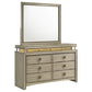 Giselle 8-drawer Dresser with Mirror Rustic Beige