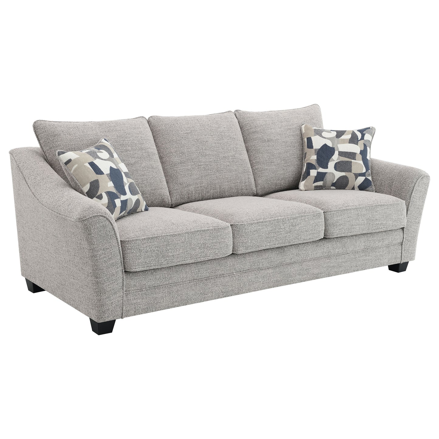 Tomkins 2-piece Boucle Upholstered Sofa Set Light Grey