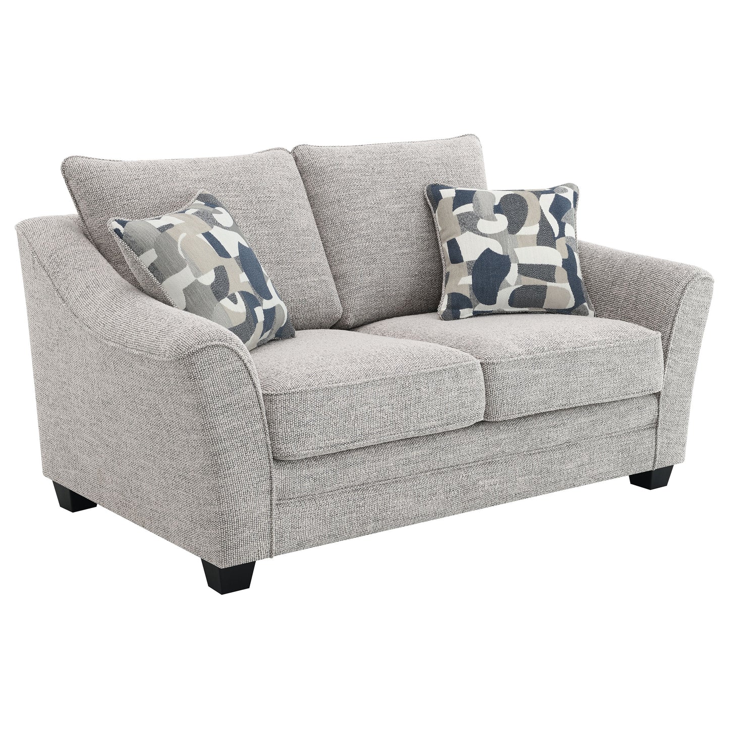 Tomkins 2-piece Boucle Upholstered Sofa Set Light Grey