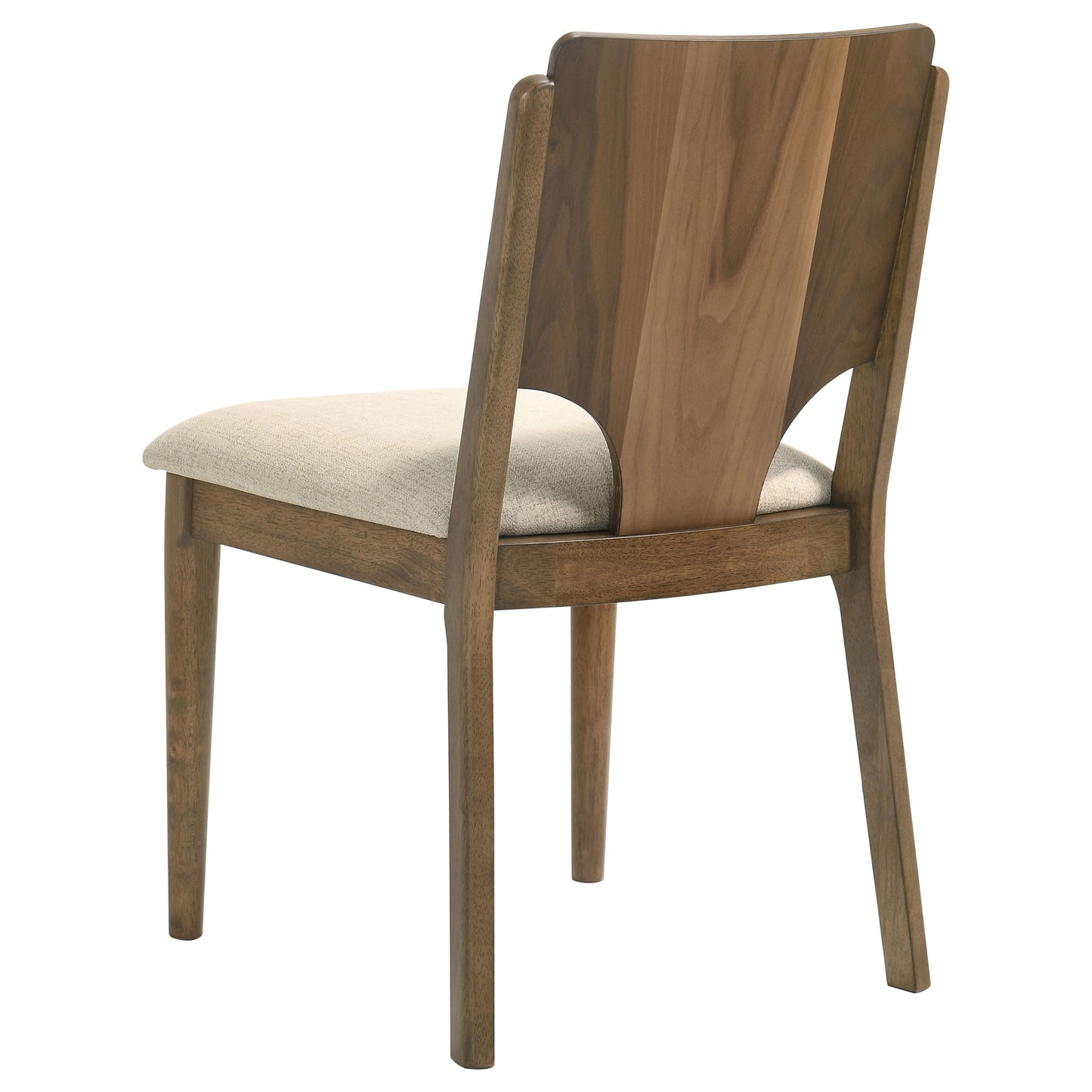 Crestmore Dining Chair Upholstered Seat Walnut (Set of 2)