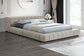 Trinity Upholstered Queen Platform Bed Light Taupe