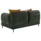 Jade 2-piece Chenille Upholstered Sofa Set Green