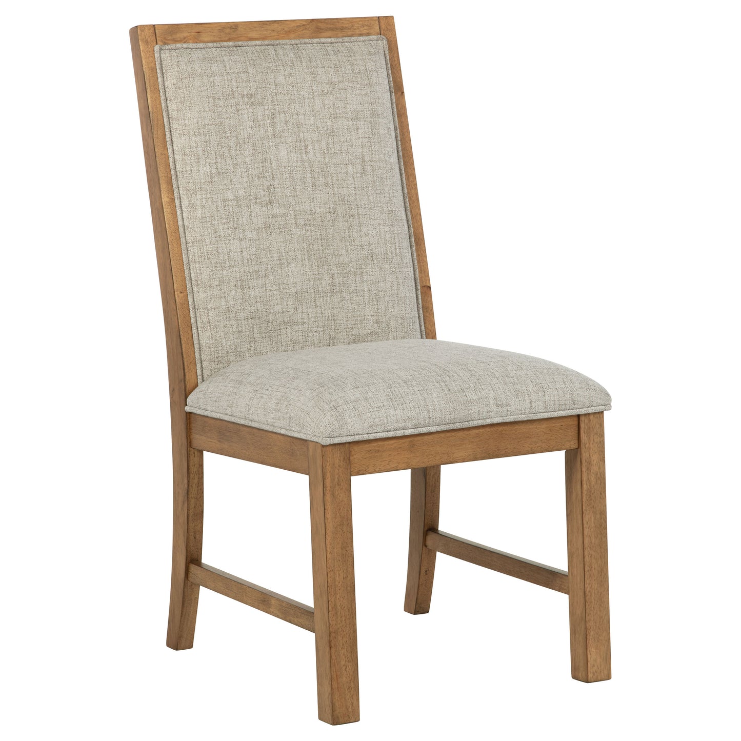 Bruner Upholstered Side Chair Natural Brown (Set of 2)