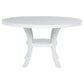 Judd 5-piece 54-inch Round Wood Dining Table Set Pearl White