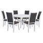 Judd 7-piece 54-inch Round Wood Dining Table Set Pearl White