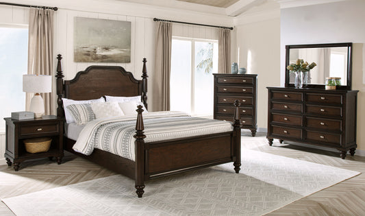 Andover 5-piece Queen Bedroom Set Dark Oak