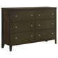 Wilkes 6-drawer Dresser Cabinet Dark Cocoa