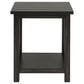 Payne Wood End Table with Shelf Distressed Java