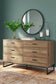 Deanlow Queen Platform Panel Bed with Dresser, Chest and Nightstand