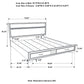 Miranda 51-inch Wood Eastern King Storage Panel Bed White