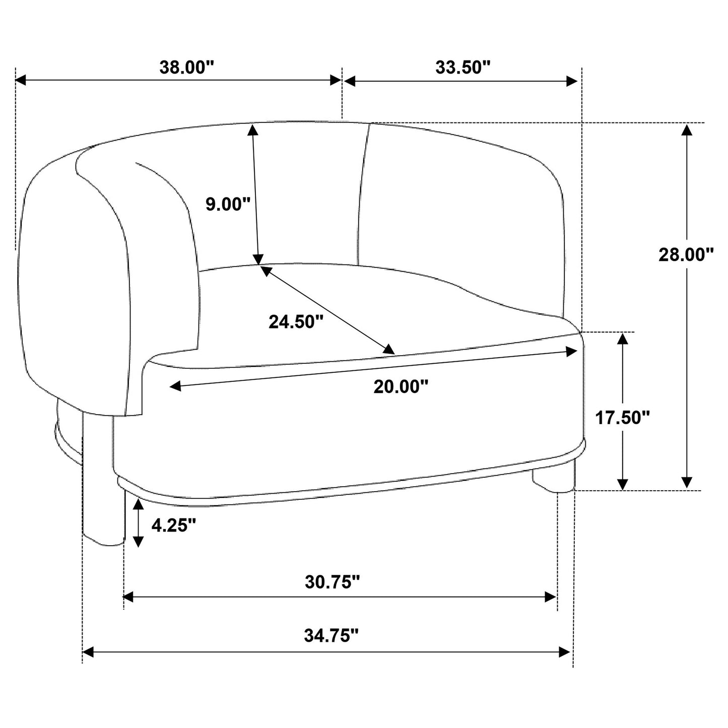 Lawler Upholstered Barrel Back Accent Chair Mushroom