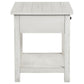 Payne 1-drawer Wood End Table with Shelf White