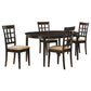 Gabriel 5-piece Extension Leaf Dining Table Set Cappuccino