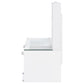 Flora 2-drawer Vanity Set with LED Mirror White High Gloss