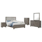 Wright 5-piece California King Bedroom Set Brown Oak