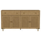 Arini 2-drawer Cane Door Dining Sideboard Server Sand Wash