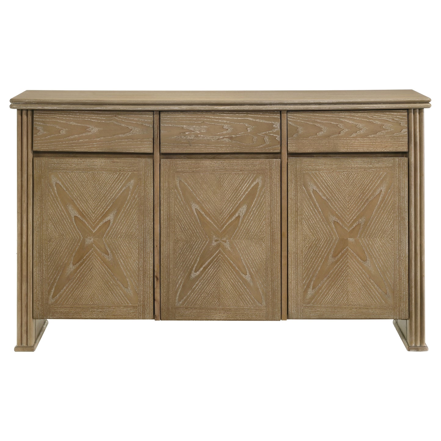 Adina 2-door 59-inch Sideboard Server Distressed Light Brown