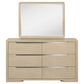 Ladera 6-drawer Bedroom Dresser and Mirror Light Elm