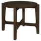 Cota 2-piece Solid Wood Coffee and End Table Set Dark Brown