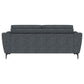 Nolan Upholstered Sloped Track Arm Sofa Charcoal